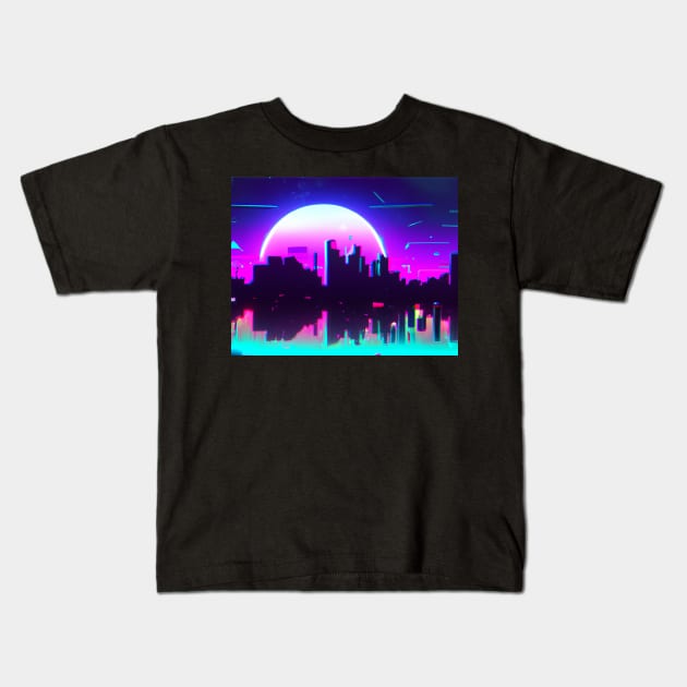 Mirror city Kids T-Shirt by SJG-digital